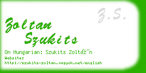 zoltan szukits business card